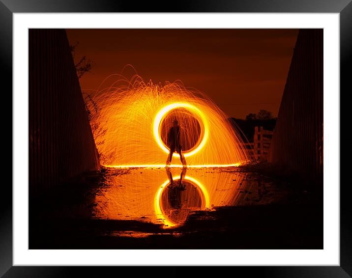 Ring of fire Framed Mounted Print by CHRIS ANDERSON