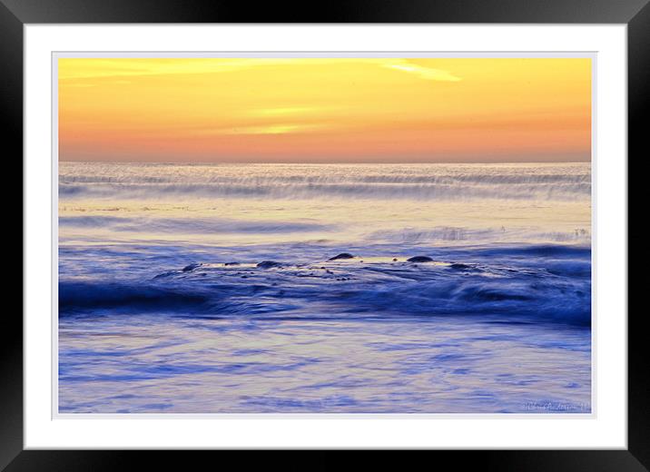 Wispy waves Framed Mounted Print by CHRIS ANDERSON