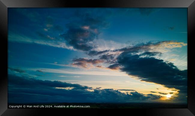 Sky cloud Framed Print by Man And Life