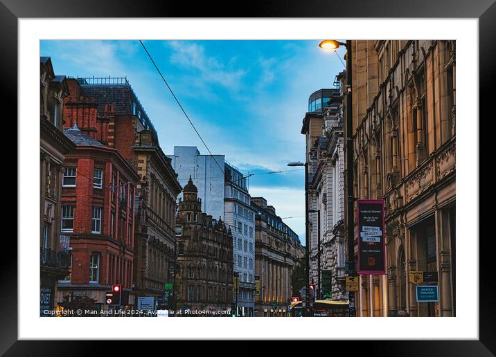 Outdoor street Framed Mounted Print by Man And Life