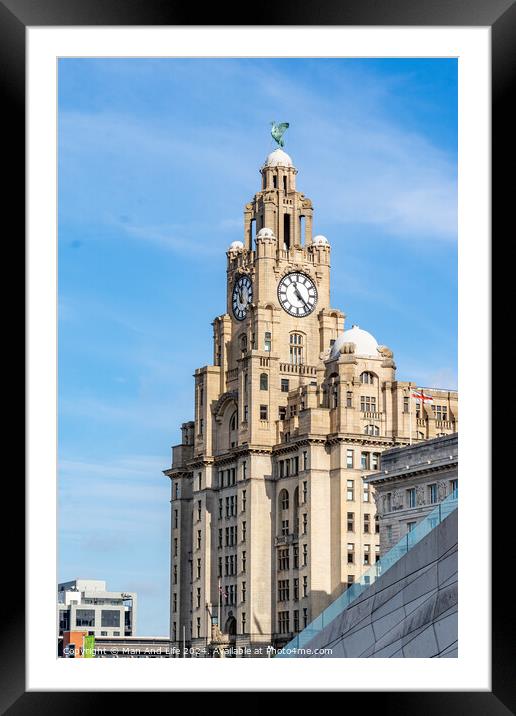 Royal Liver Building Framed Mounted Print by Man And Life