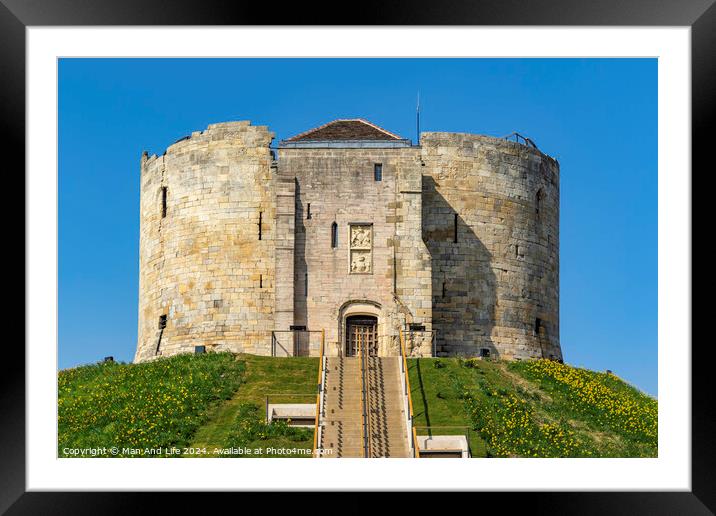York Castle Framed Mounted Print by Man And Life