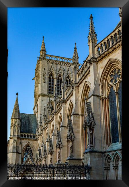 Building church Framed Print by Man And Life