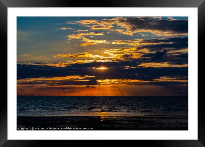 Sky sun Framed Mounted Print by Man And Life