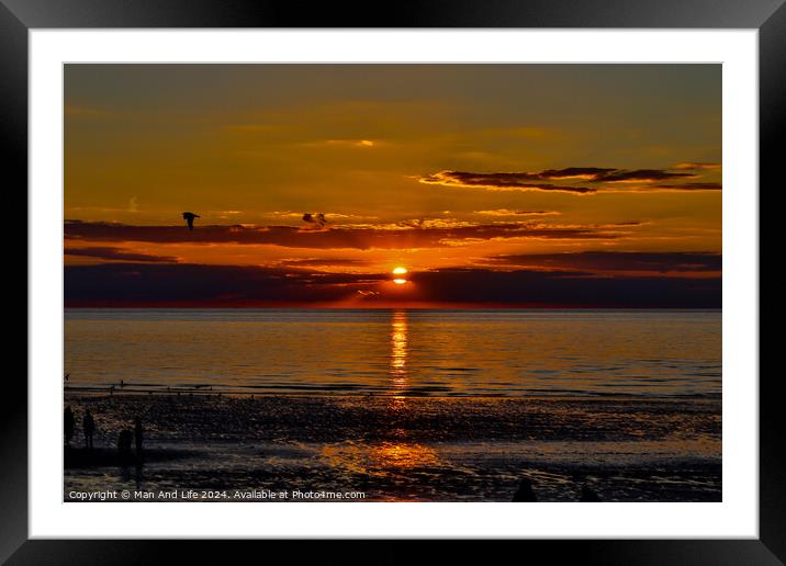 Sky sun Framed Mounted Print by Man And Life
