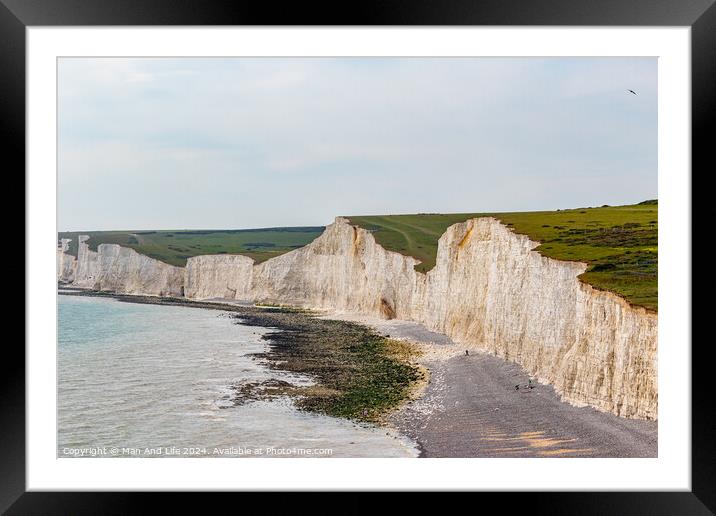White Cliffs of Dover Framed Mounted Print by Man And Life