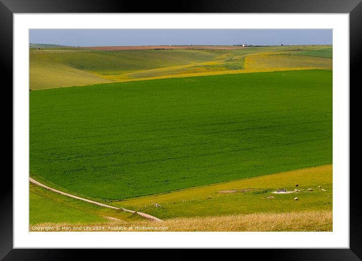 Outdoor field Framed Mounted Print by Man And Life