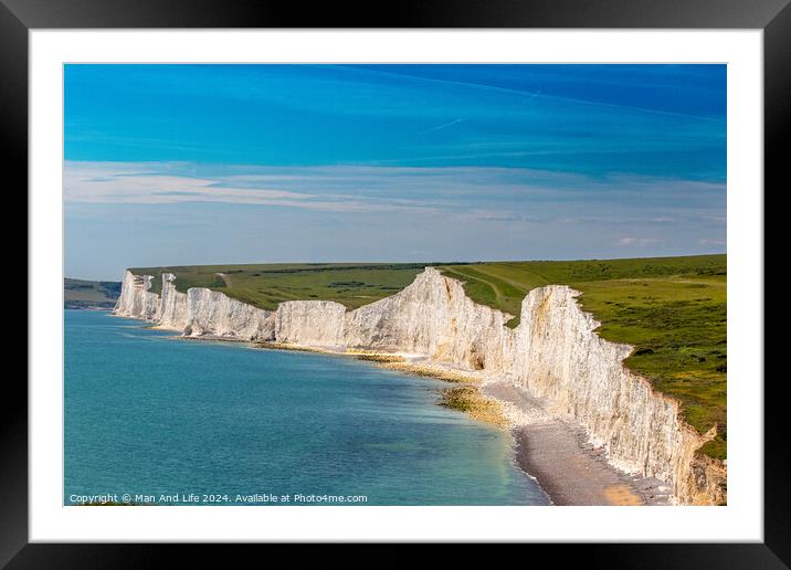 White Cliffs of Dover Framed Mounted Print by Man And Life