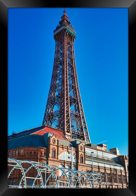 Blackpool Tower Framed Print by Man And Life