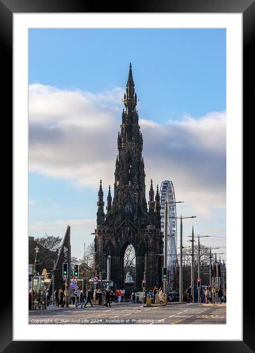 Scott Monument Framed Mounted Print by Man And Life