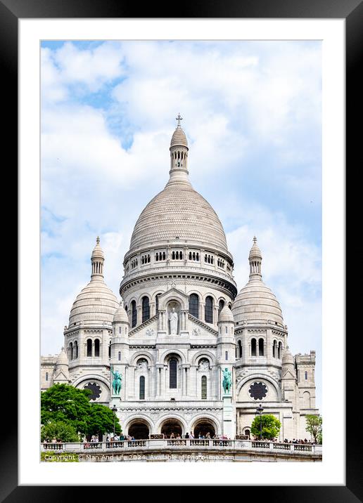 Sacré-Cœur, Paris Framed Mounted Print by Man And Life