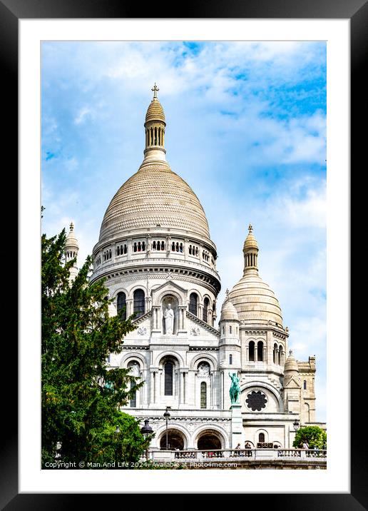 Sacré-Cœur, Paris Framed Mounted Print by Man And Life