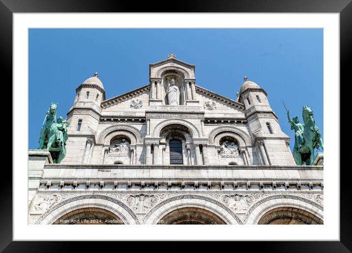 Sacré-Cœur, Paris Framed Mounted Print by Man And Life