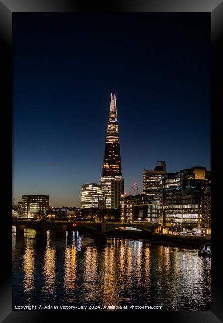The Shard, London Framed Print by Adrian Victory-Daly