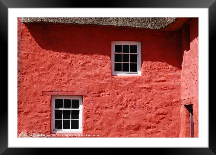 Red house at St Fagan's  Framed Mounted Print by Neil McKenzie