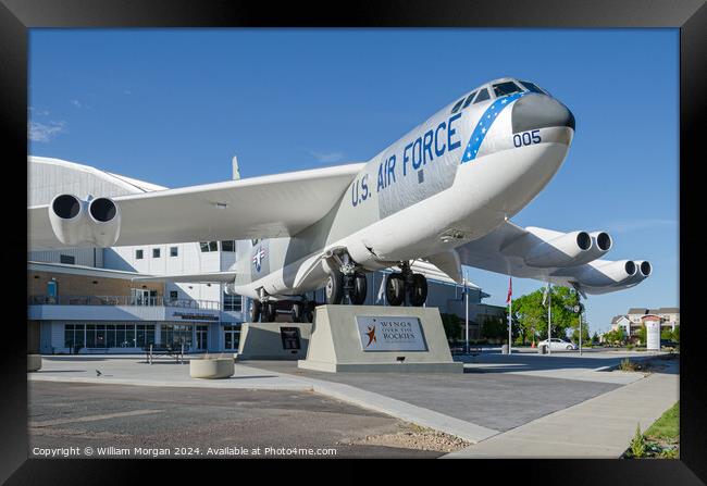 B-52 Bomber at Wings over the Rockies Air and Space Museum Framed Print by William Morgan