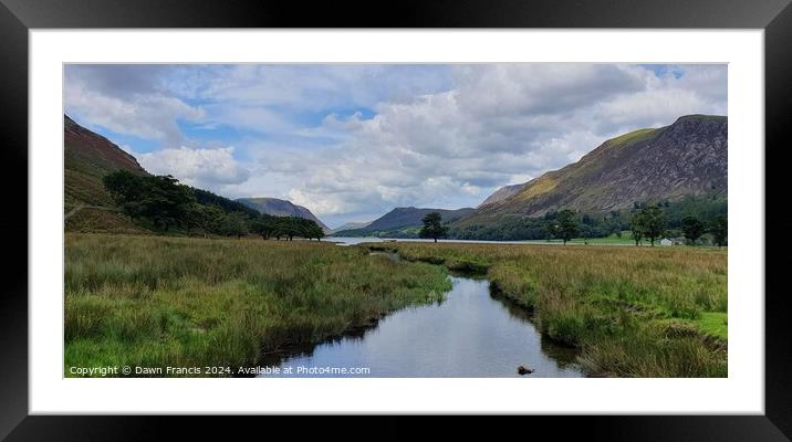 Buttermere Beauty of the Lakes Framed Mounted Print by Dawn Francis