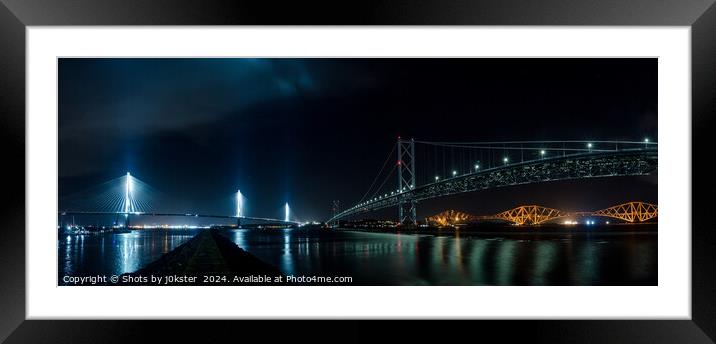 Forth Bridges Framed Mounted Print by Shots by j0kster 