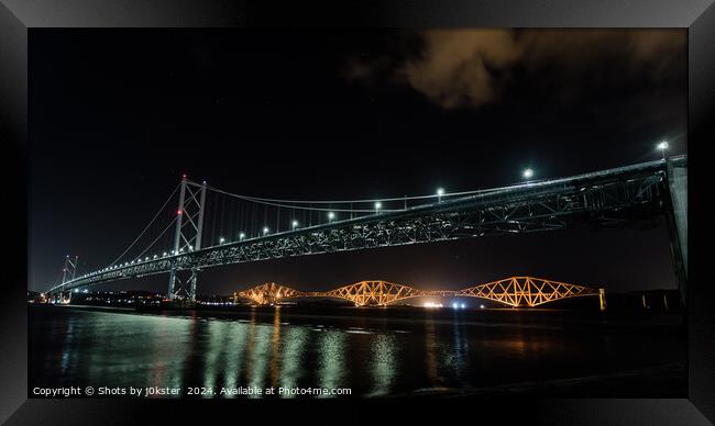 Forth Road and Rail Bridges Framed Print by Shots by j0kster 