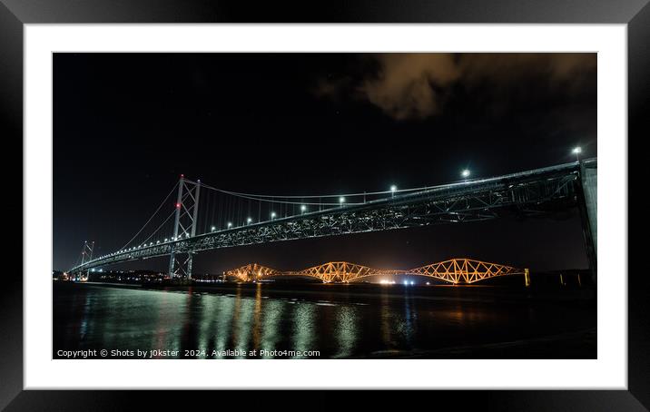 Forth Road and Rail Bridges Framed Mounted Print by Shots by j0kster 