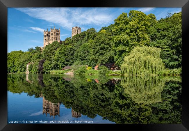 Durham Cathedral from the riverside Framed Print by Shots by j0kster 