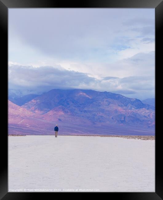 Badwater Basin - Death Valley California Framed Print by Tom Windeknecht