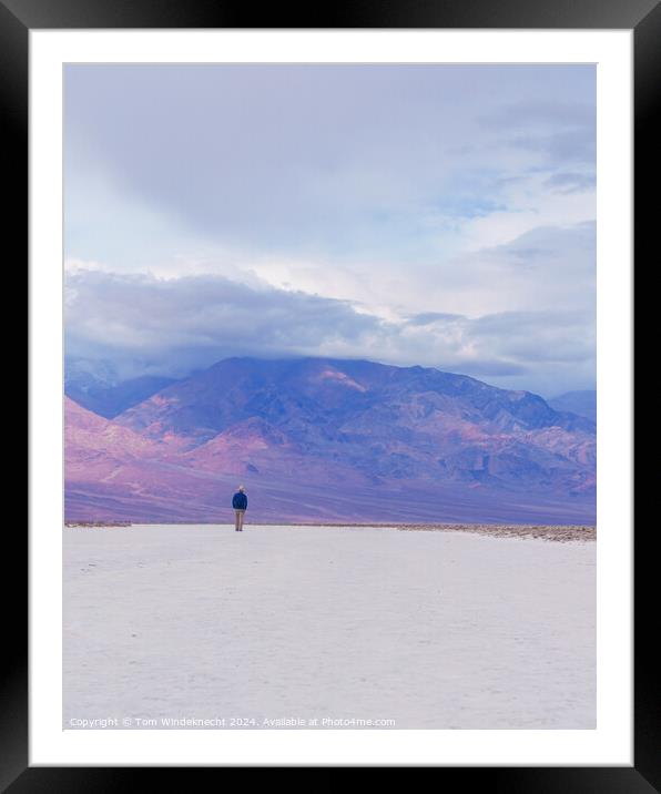 Badwater Basin - Death Valley California Framed Mounted Print by Tom Windeknecht