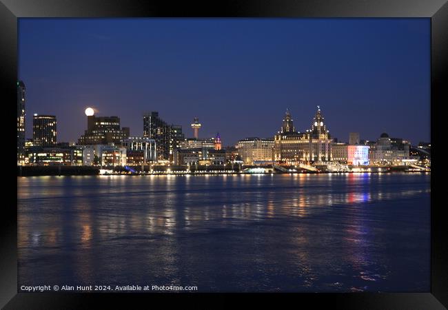 Liverpool waterfront  Framed Print by Alan Hunt