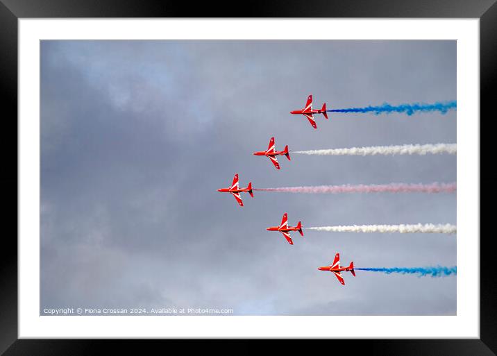 Red Arrows Framed Mounted Print by Fiona Crossan