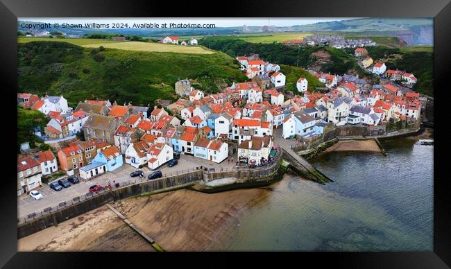 Staithes Fishing Village  Framed Print by Shawn Williams