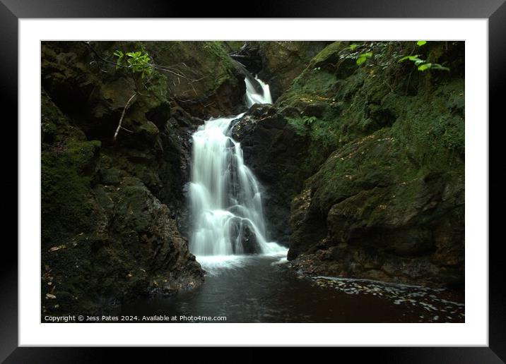 Golspie Burn Waterfall Framed Mounted Print by Jess Pates