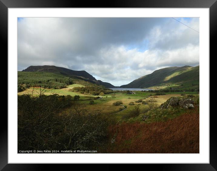 View from Welsh Highland Railway Framed Mounted Print by Jess Pates
