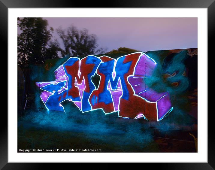 light graffiti Framed Mounted Print by chief rocka