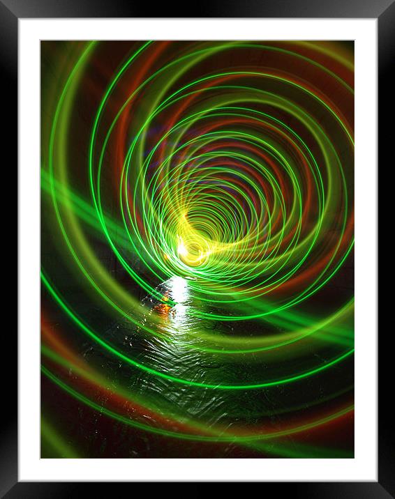 tunnel within a tunnel Framed Mounted Print by chief rocka
