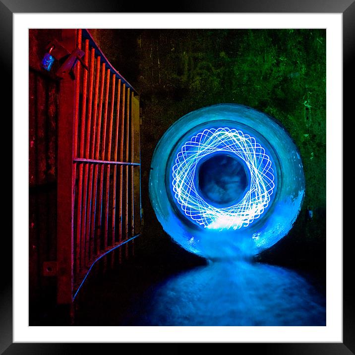Abstract Urban Light Painting Framed Mounted Print by chief rocka