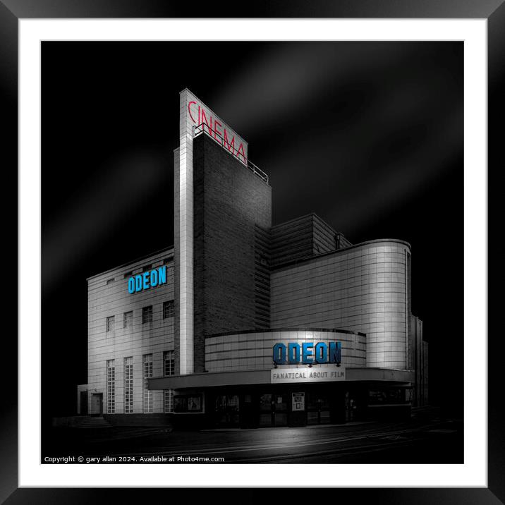 Harrogate Odeon Framed Mounted Print by gary allan