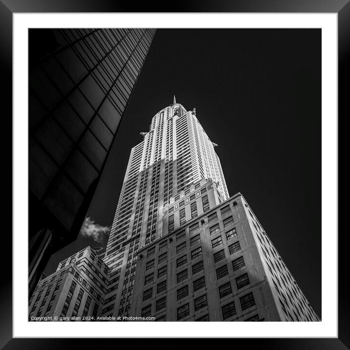 The Chrysler Building Framed Mounted Print by gary allan