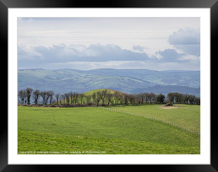 Stapeley Hill Framed Mounted Print by Average Images