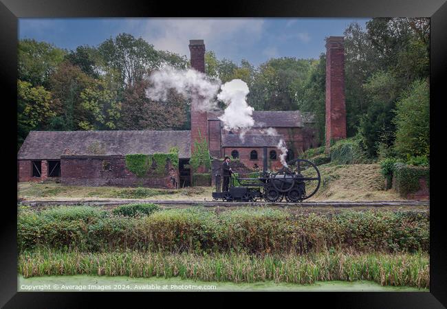 Steam locomotion Framed Print by Average Images