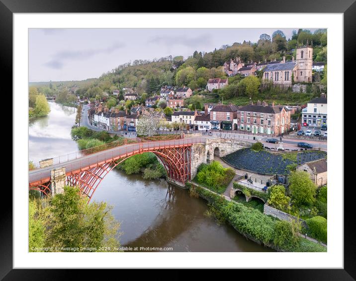 Ironbridge town Framed Mounted Print by Average Images