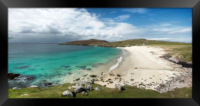 Hushinish Beach , Harris Framed Print by Karl Oparka