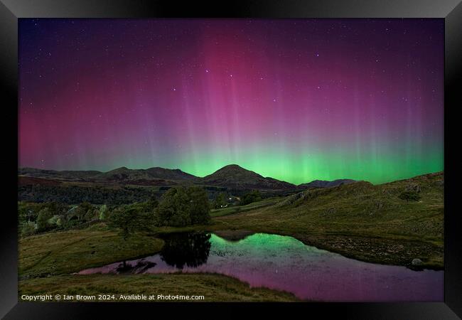 Aurora and the Old Man Framed Print by Ian Brown