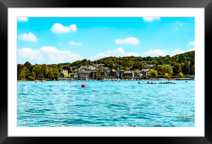 Bowness in the Lake District Framed Mounted Print by Dark Blue Star