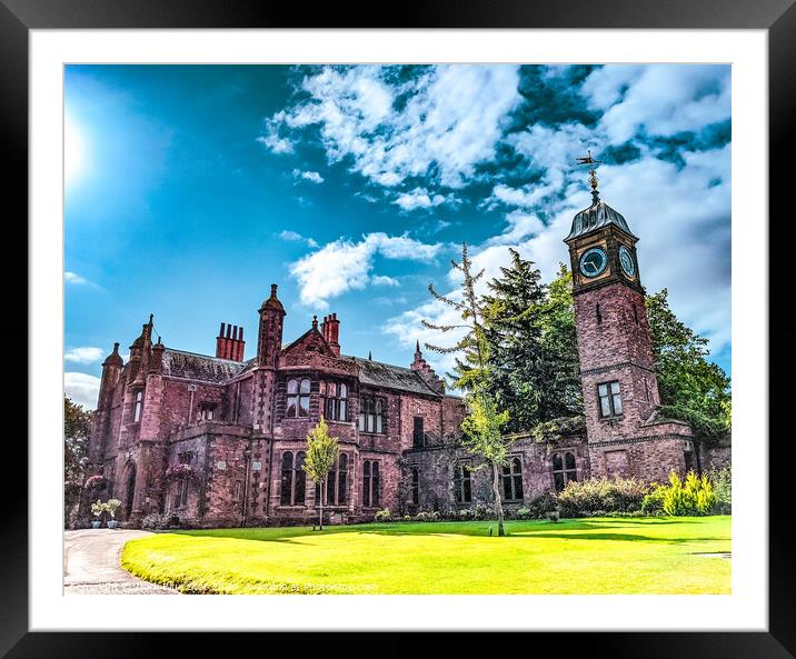 Walton Hall in Cheshire Framed Mounted Print by Dark Blue Star