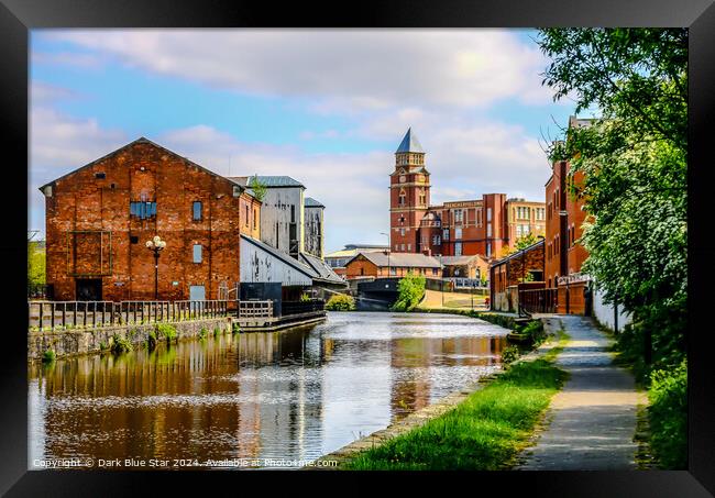 The Canal and Wigan Pier Framed Print by Dark Blue Star