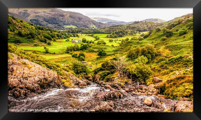 Sour Milk Ghyll in the Lake District Framed Print by Dark Blue Star