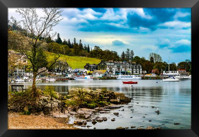 The Piers of Ambleside Framed Print by Dark Blue Star