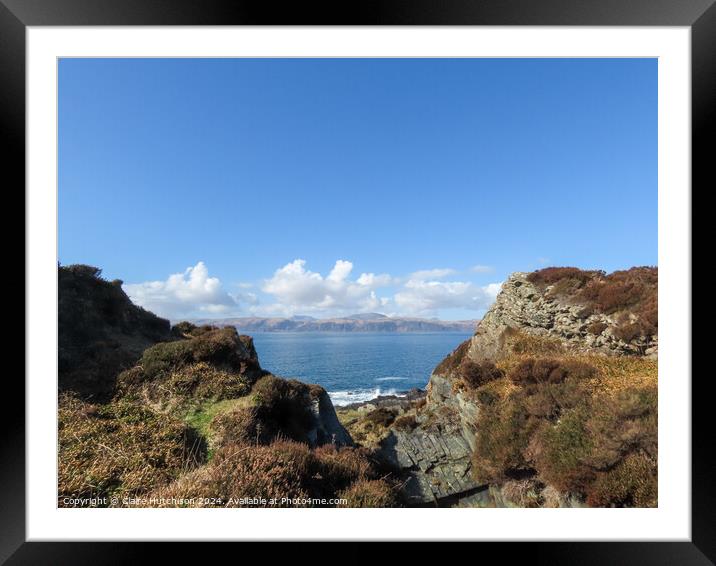 A view of Mull Framed Mounted Print by Claire Hutchison 