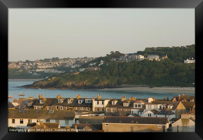 St Ives Town Framed Print by Flynn Bilton