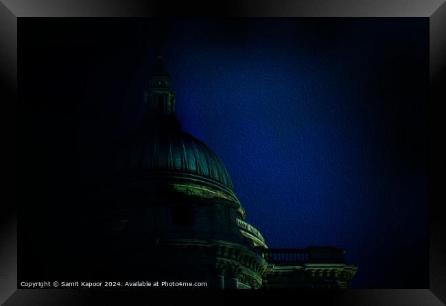 St Pauls Cathedral London Framed Print by Samit Kapoor